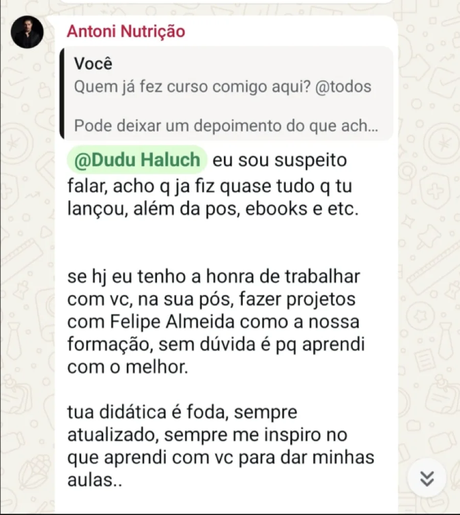 Depoimento de professor parceiro